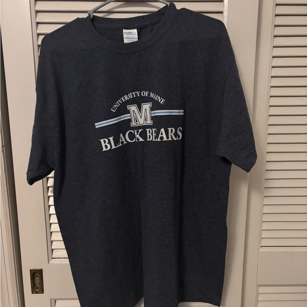 Port and Company Navy University of Maine Black Bears Tee